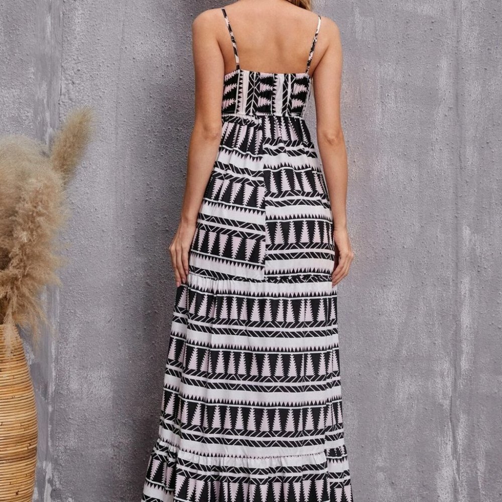 Ruffle Hem Cami maxi Dress - Picture 2 of 6